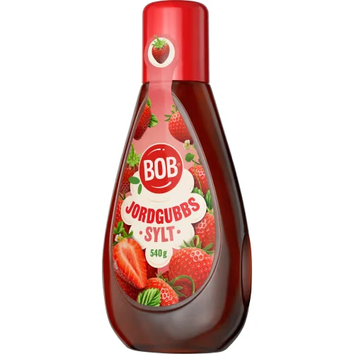 Bob Jordgubbssylt Squeezy - Squeezy Strawberry Jam 540g