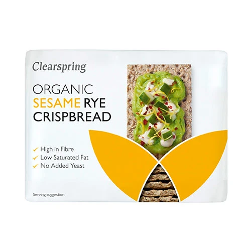 Clearspring Rågknäckebröd m. Sesam Ekologisk | 200 g