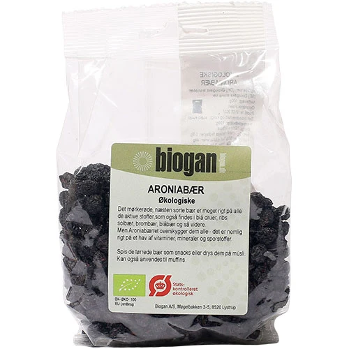 Biogan Aroniabär Torkade Ekologisk | 100 g