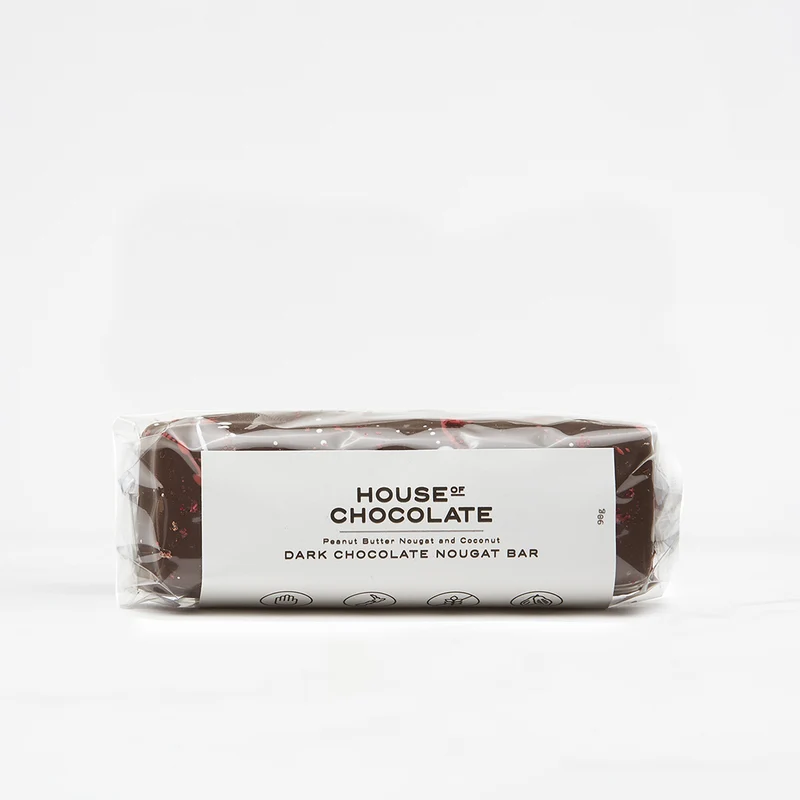 Peanut Butter Nougat Dark Chocolate Meltaway Bar