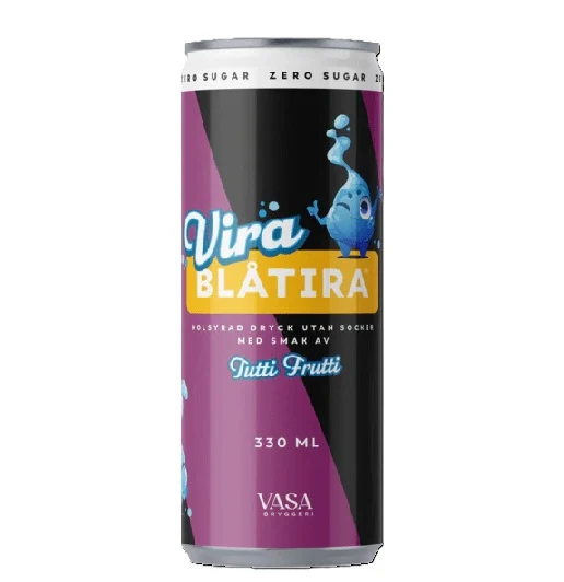 Vira Blåtira Zero – Herbal Soda Zero Sugar 330ml