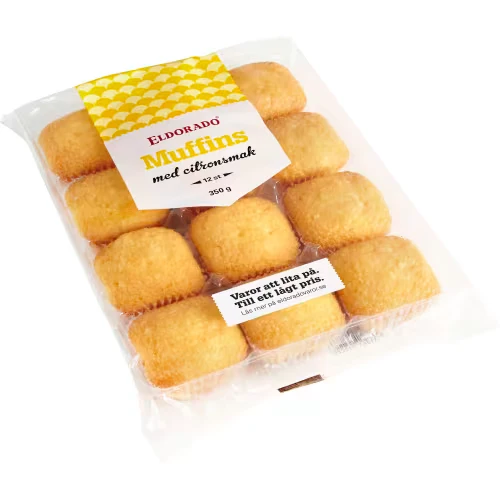 Eldorado Citronmuffins med Citron 12-pack - Muffins 350g