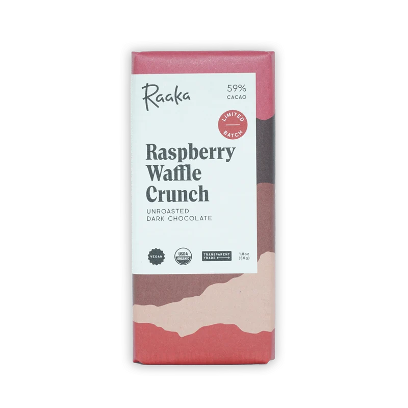 Raaka Raspberry Dark Waffle Crunch 59%