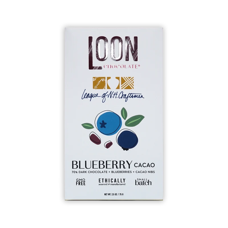 Loon Chocolate Dark w/ Blueberry & Cacao Nibs 70%