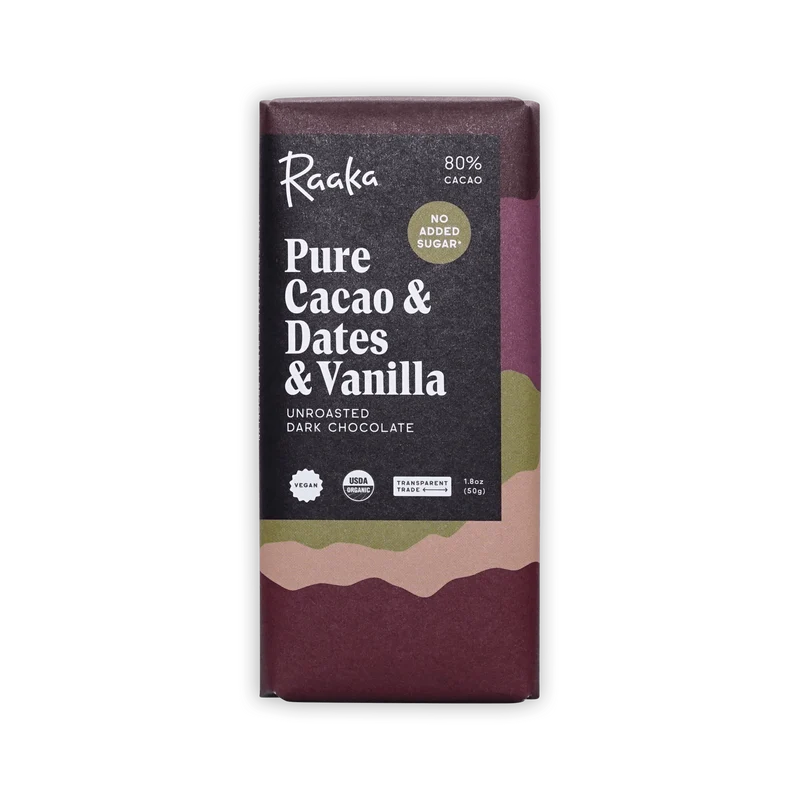 Raaka Pure Cacao & Dates & Vanilla 80%
