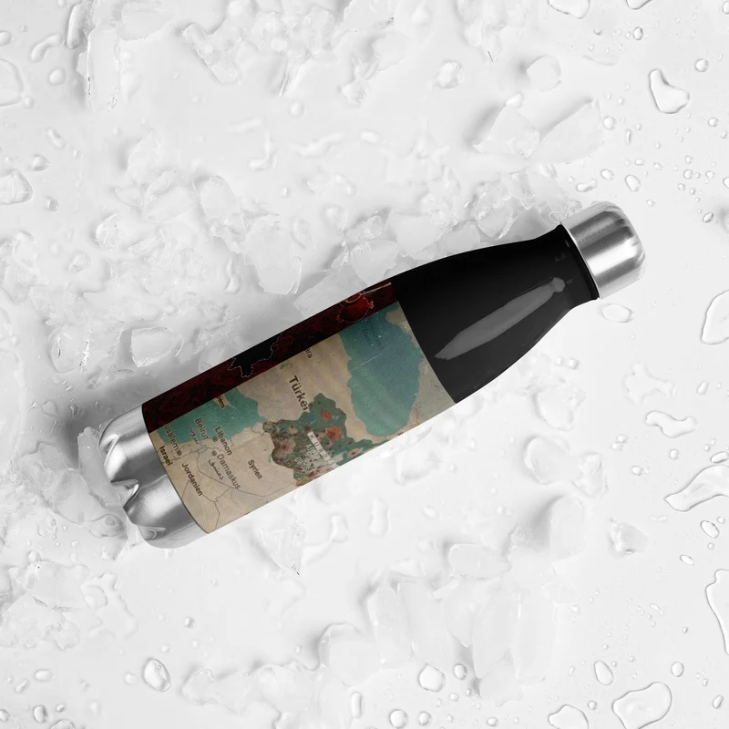 Kurdistan Map Water Bottle – Kurdish Identity Bottle