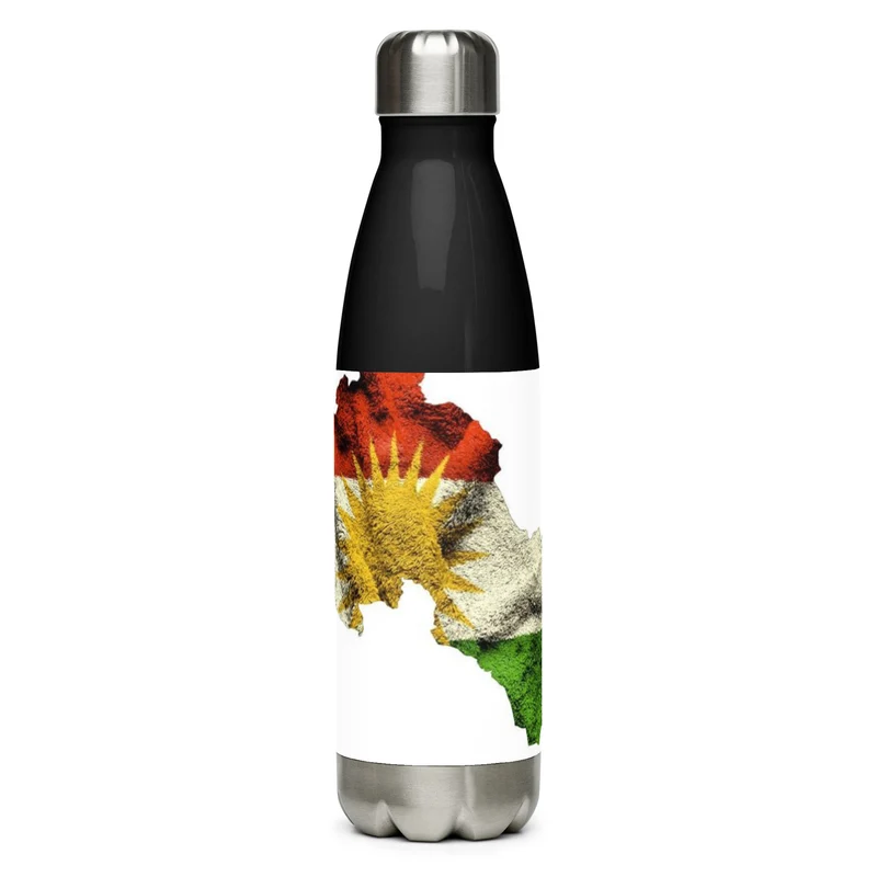 Kurdistan Flag Water Bottle – Kurdish Identity Bottle