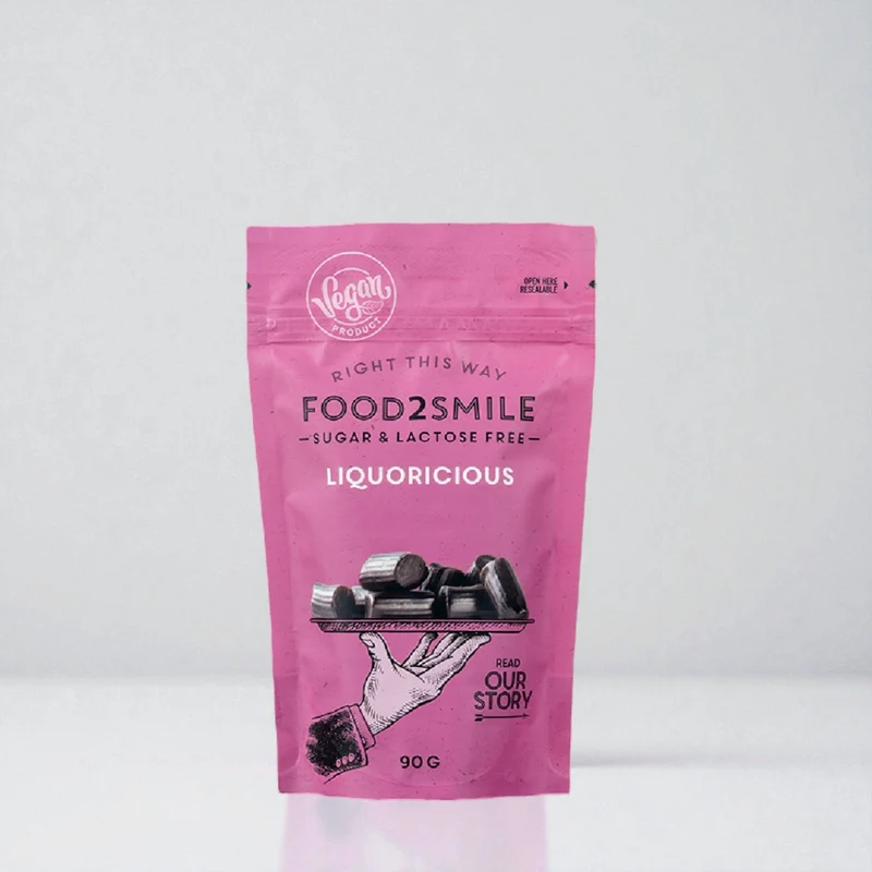 Food2Smile - Sockerfri lakrits | Liquoricious 90 gram