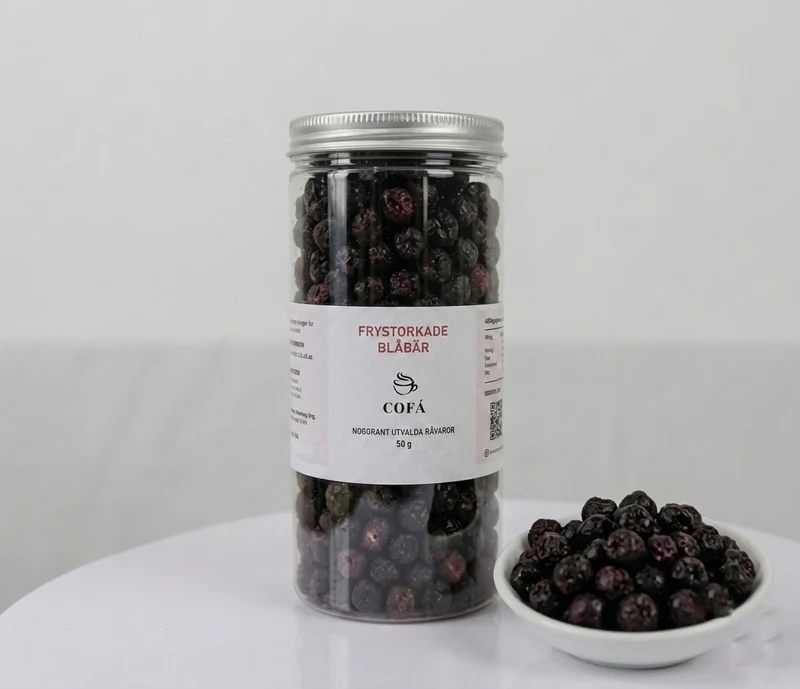 Frystorkade Blåbär – 50g