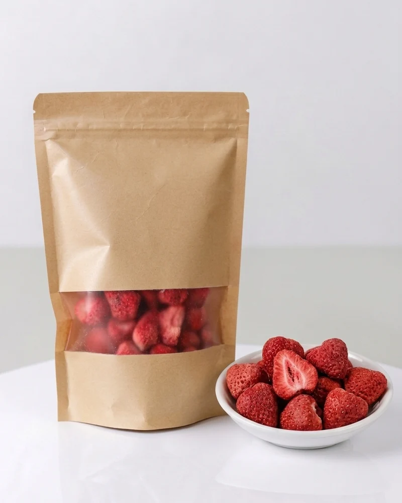 Frystorkade jordgubbar utan socker – 30g