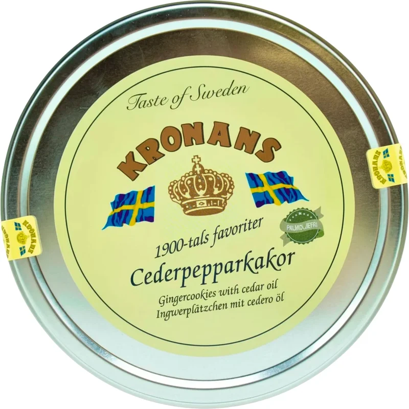Kronans Cederpepparkakor Burk - Ginger Cookies 500g