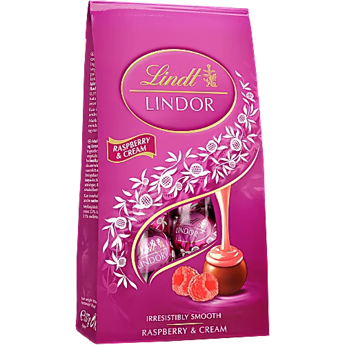 Lindt Lindorkulor Raspberry & Cream - Praline with Smooth and Creamy Chocolate 137g
