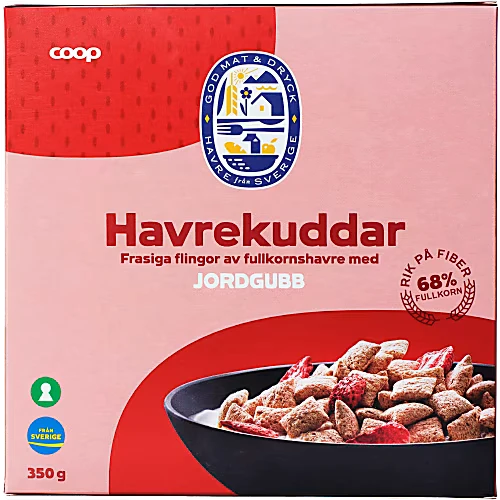 Coop Havrekuddar Jordgubb - Oat Pillows 375g