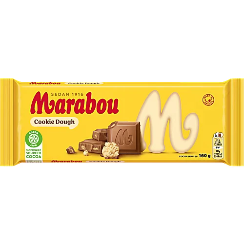 Marabou Mjölkchoklad Cookie Dough – Milk Chocolate With cookie dough 160g