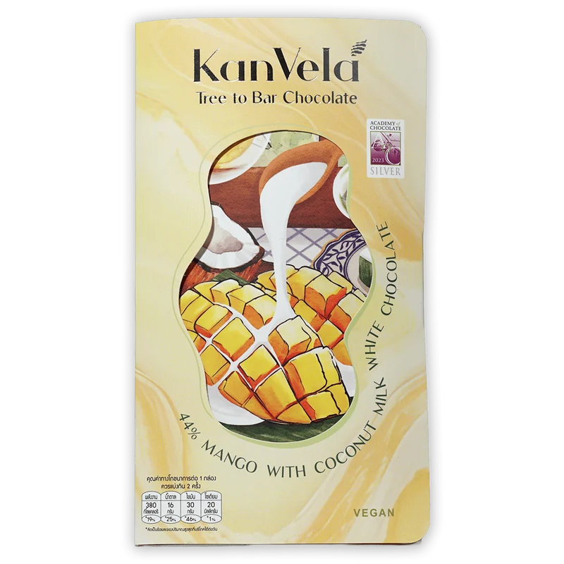KanVela White Chocolate w/ Mango & Coconut Milk 44%