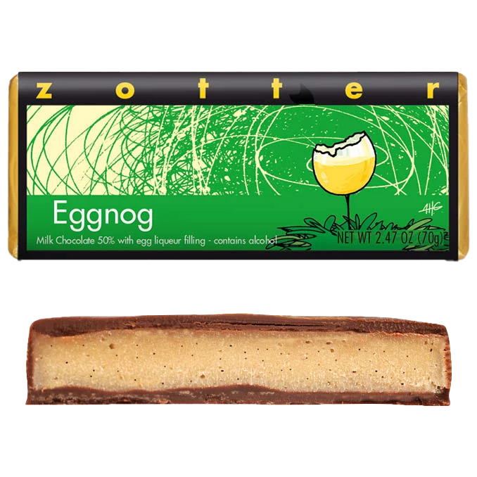 Zotter Eggnog Milk Chocolate Bar (Seasonal)