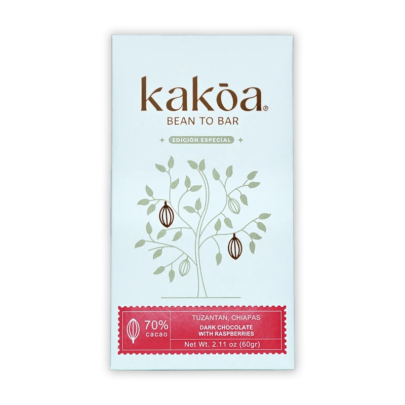 Kakoa Dark Chocolate w/ Raspberry 70%