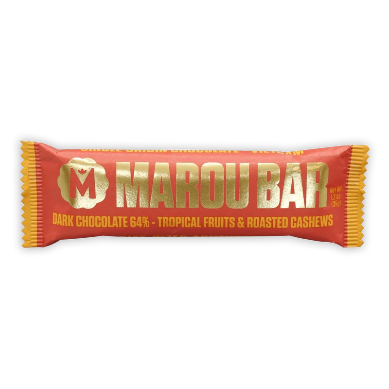 Marou Snack Bars Tropical Fruits & Cashews 64%