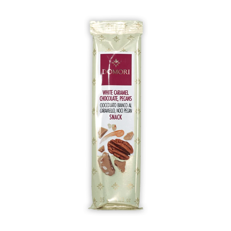 Domori Mini Bars White w/ Pecans