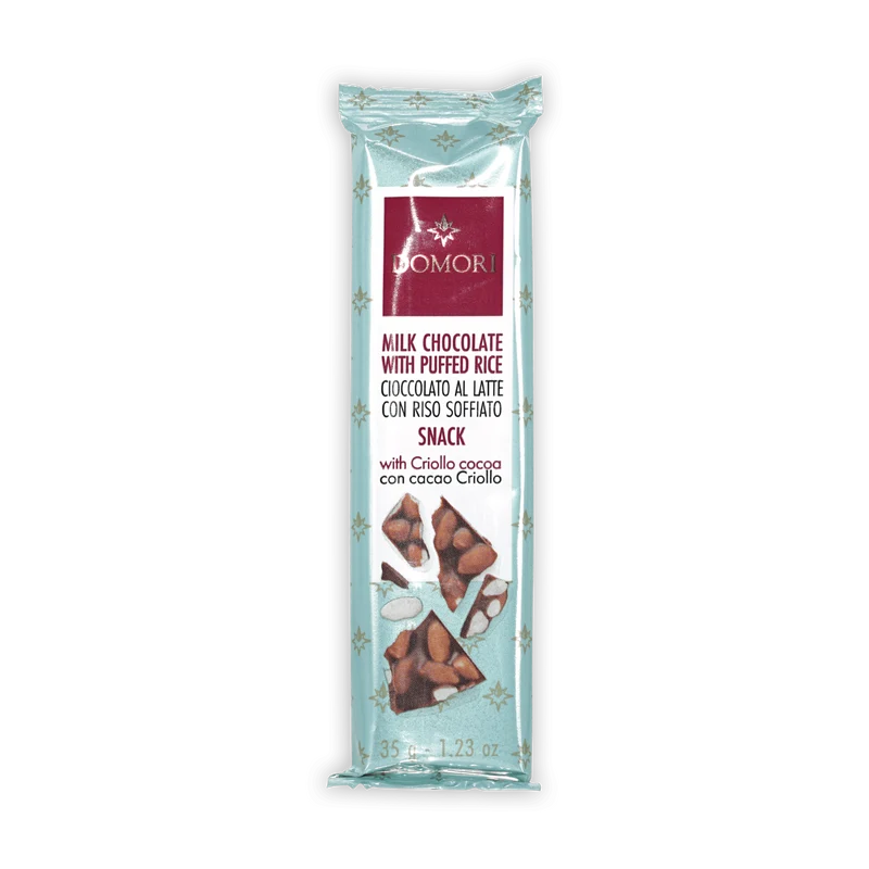 Domori Mini Bars Milk w/ Puffed Rice