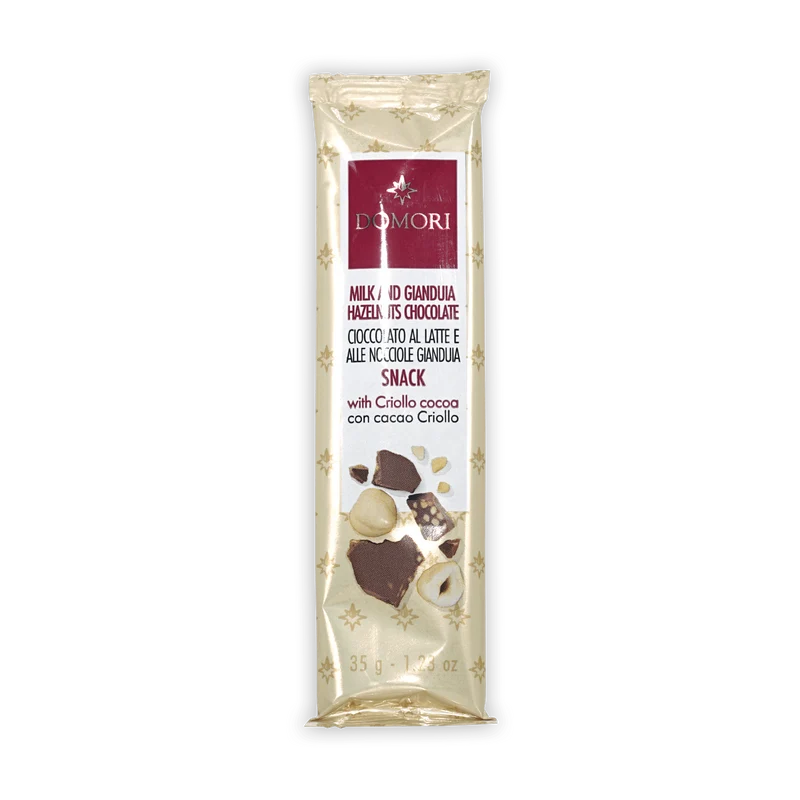 Domori Mini Bars Gianduja w/ Hazelnuts 35%