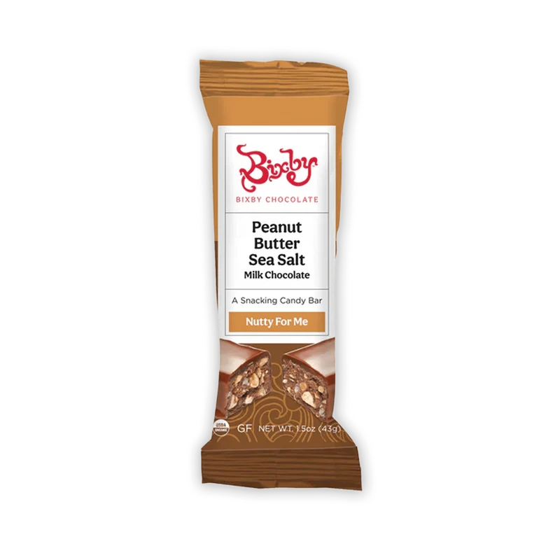 Bixby Mini Chocolate Snack Bars Nutty for Me 45%