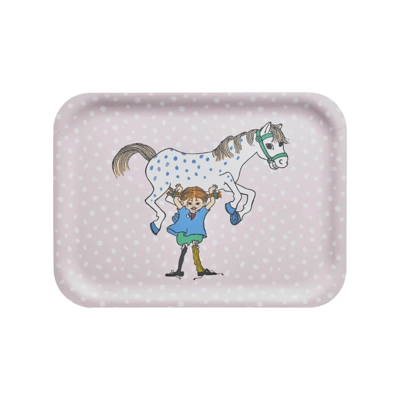 PIPPI Bricka Pippi & Lilla Gubben 27X20CM