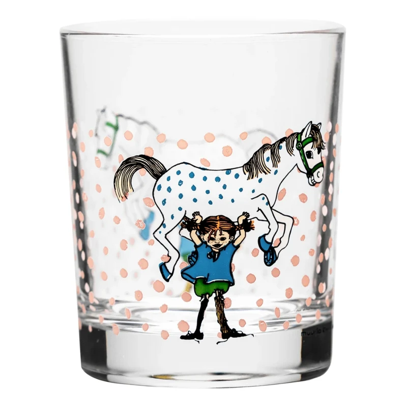 PIPPI Dricksglas Pippi & Lilla Gubben 2DL