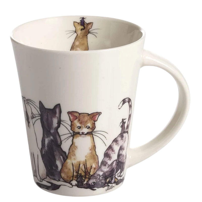 Becher mit Katzenmotiv - 11 cm, 35 cl