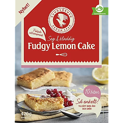 Kungsörnen Bakmix Fudgy Lemon Cake - Fudgy Lemon Cake Mix 420g