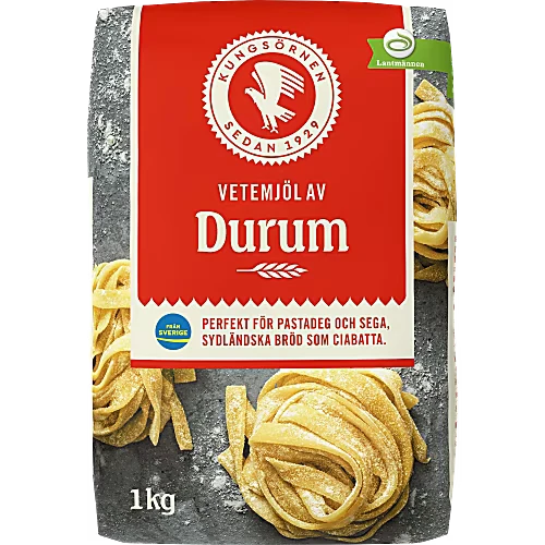 Kungsörnen Vetemjöl Durum - Durum Wheat Flour 1kg