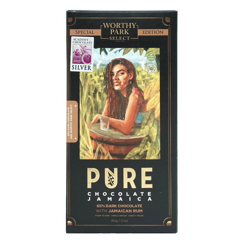 Pure Chocolate Dark w/ Worthy Park Rum 65% (Special Edition)