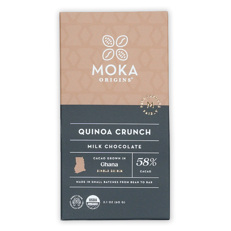 Moka Quinoa Crunch Milk Chocolate 58%