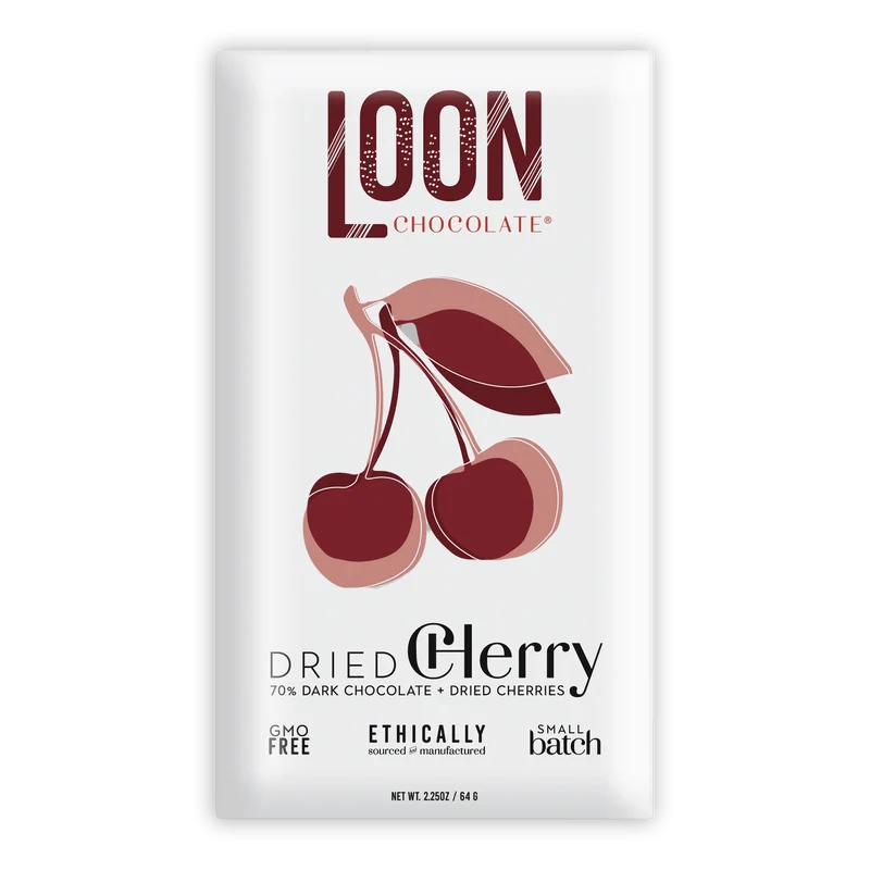 Loon Chocolate Dark w/ Dried Cherry 70%