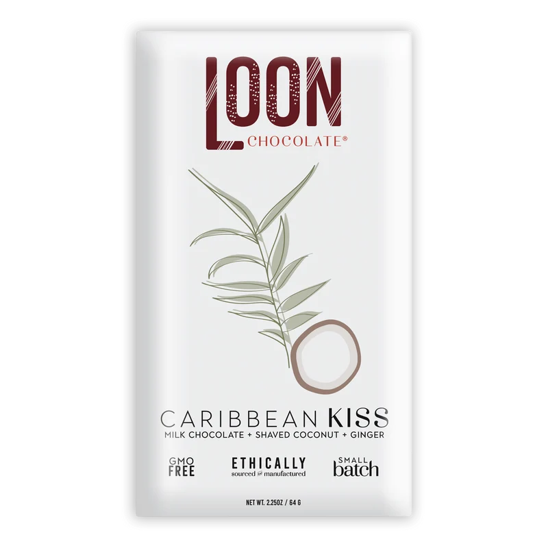 Loon Chocolate Caribbean Kiss Milk w/ Coconut & Ginger 50%