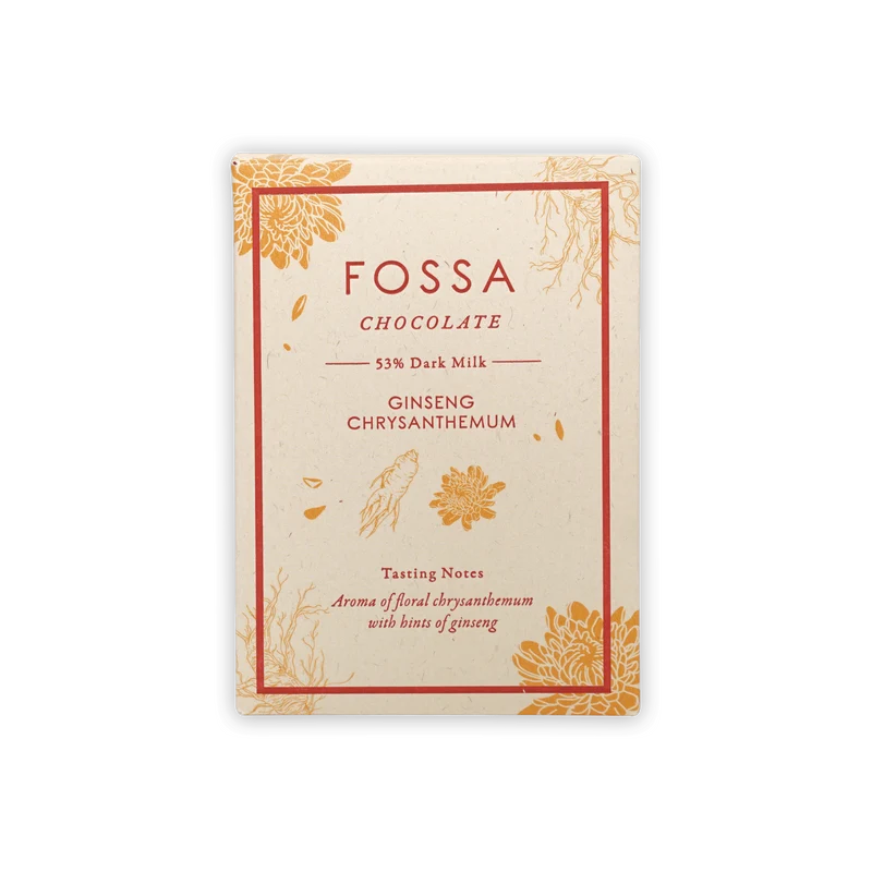 Fossa Dark Milk Chocolate Ginseng Chrysanthemum Tea 53%