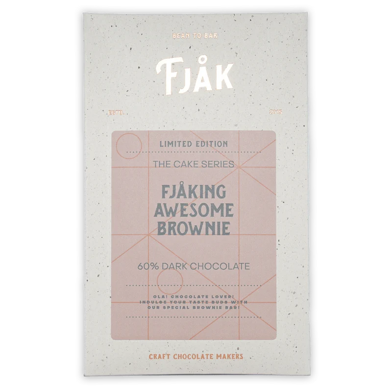 Fjåk Dark Awesome Brownie 60% (Cake Series)