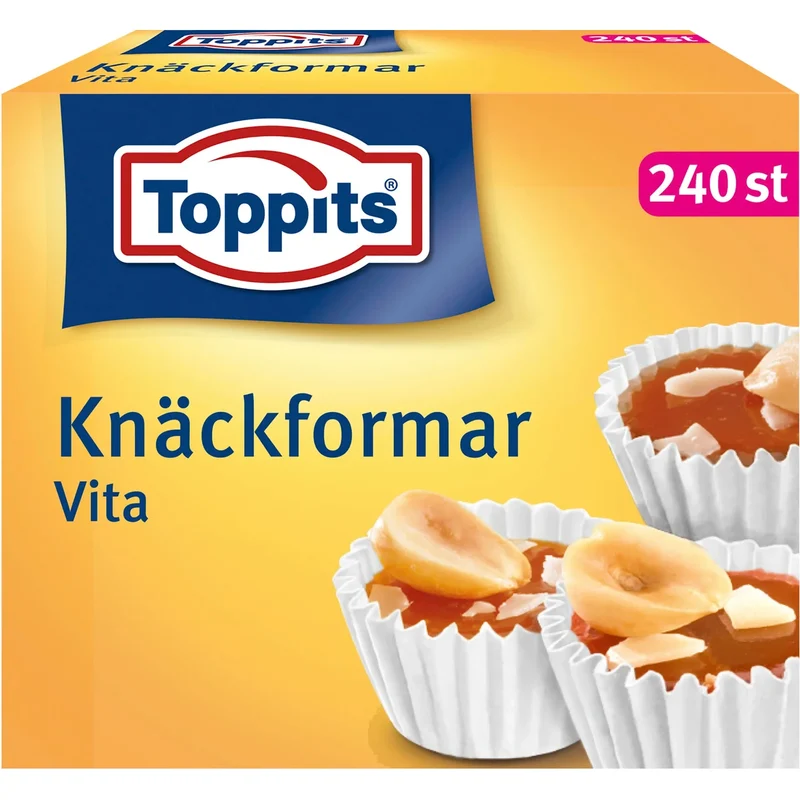 Toppits Knäckformar Vita 240-p - Candy Baking Cups 240pcs