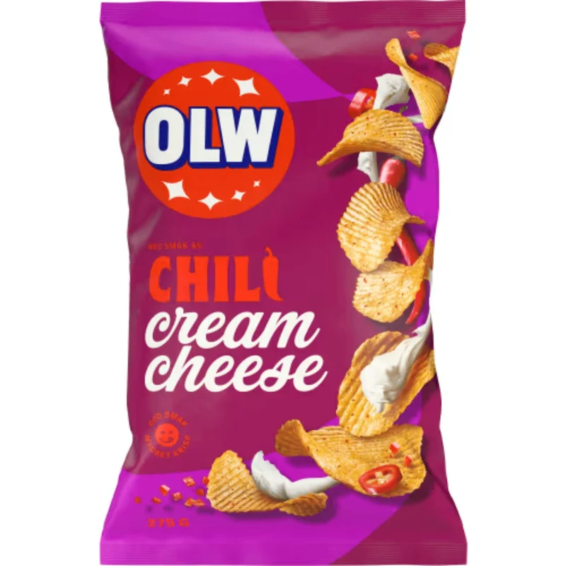OLW Chili Cream Cheese Chips - Chili Cream Cheese Chips 275g