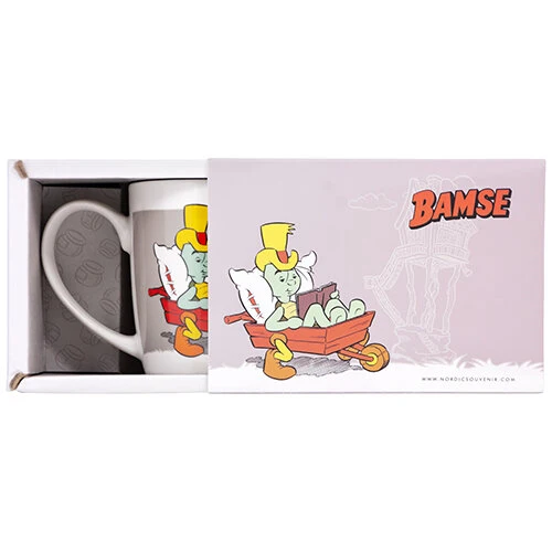 BAMSE Mugg Skalman I Skottkärran Grå 27cl