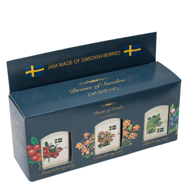 Schwedische Beeren Konfitüre extra - 600 g - drei Gläser