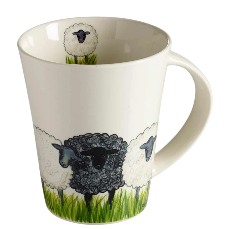 Becher mit Schafmotiv - 11 cm - 35 cl