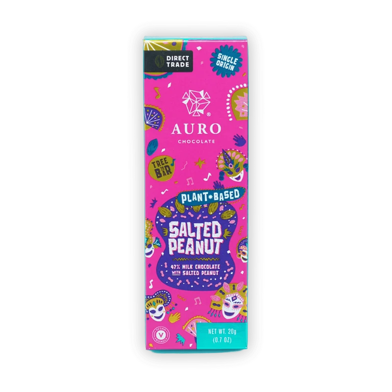 Auro Mini Chocolate Bar Salted Peanut 47%