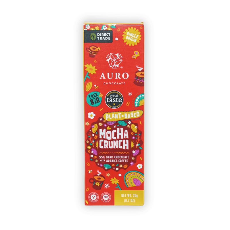 Auro Mini Chocolate Bar Mocha Crunch 55%