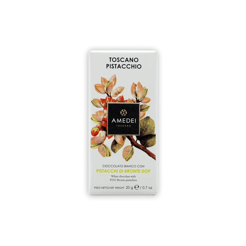 Amedei Mini Bars White w/ Pistachio 29%