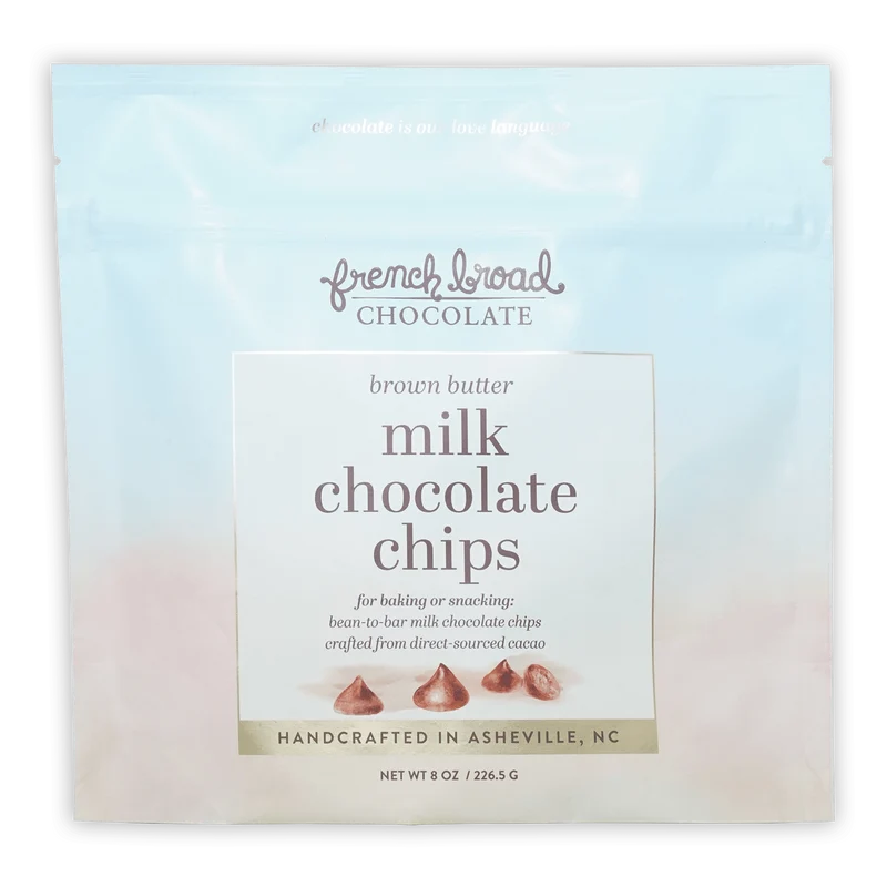 French Broad Brown Butter Milk Chocolate Chips 45%