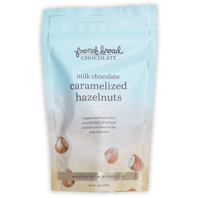 French Broad Milk Chocolate Covered Caramelized Hazelnut 45%