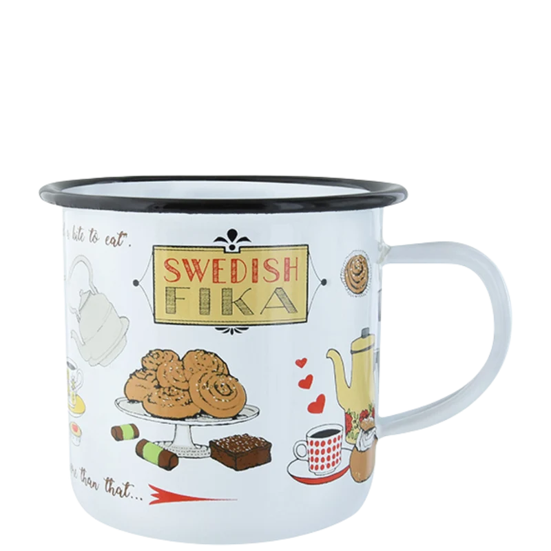 Mugg Swedish Fika - Becher - Emaille