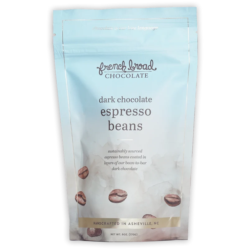 French Broad Dark Chocolate Covered Espresso Beans 65%