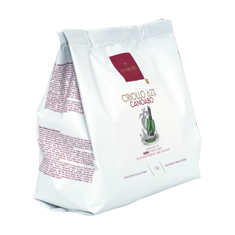 Domori Bulk Dark Canoabo Chocolate Drops 62% 1kg